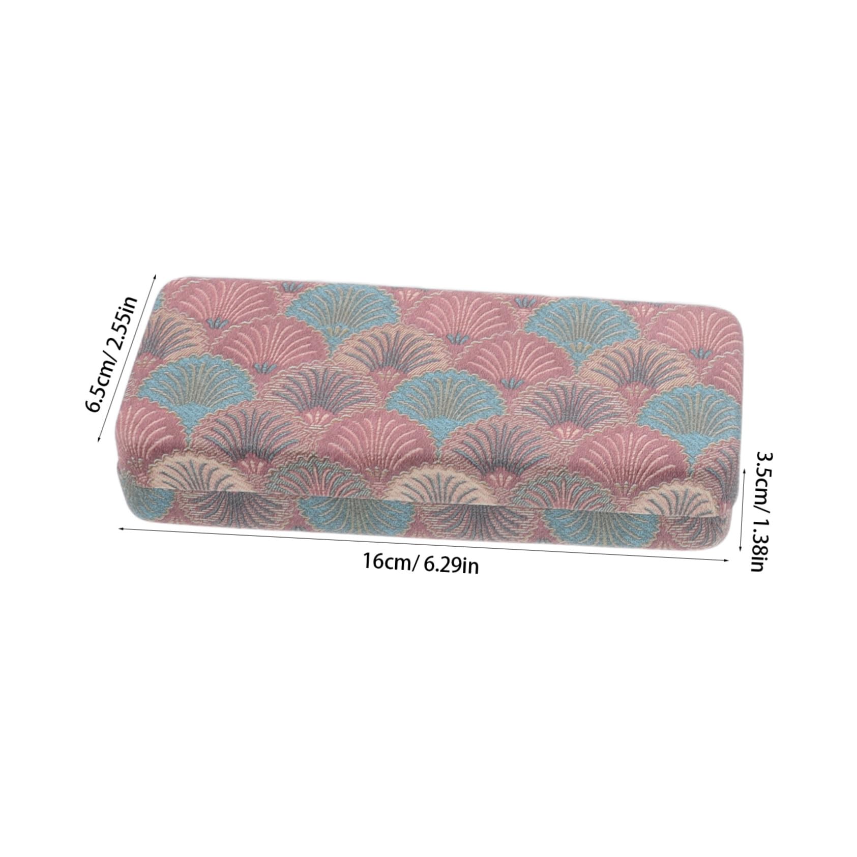 Hohopeti 4pezzi Scatola Rigida per Occhiali da Sole Custodia Organizer Portatile per Occhiali Scatola in Metallo Design Quadri per Viaggi e Uso Quotidiano per Donne e Uomini