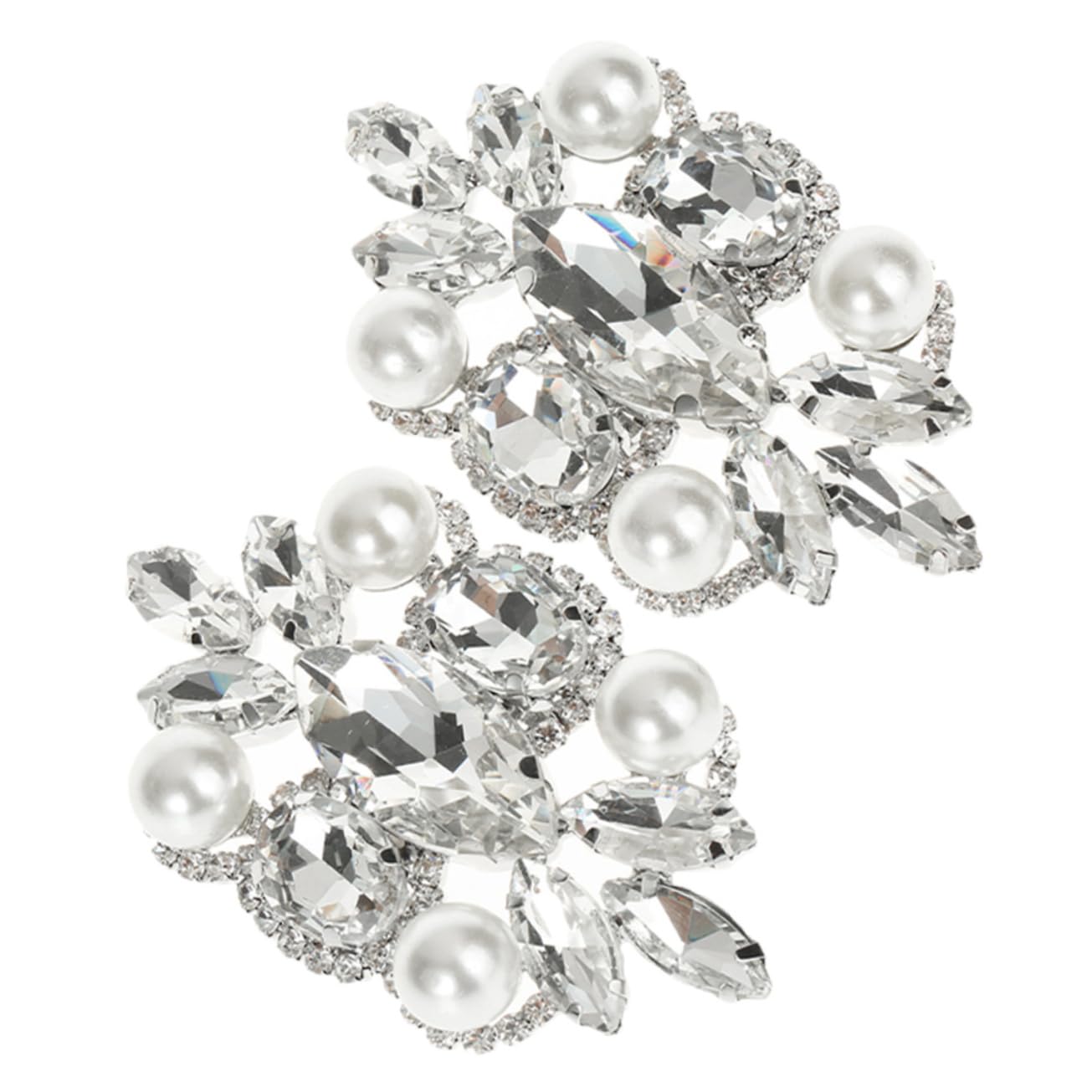 PACKOVE Fibbia Per Scarpe Da Sposa Fermagli Per Scarpe Strass Scarpa Ornamenti Nuziali Ciondoli Per Di Perle Ornamenti Di Perle Fermagli Per Fibbie Per Addominali