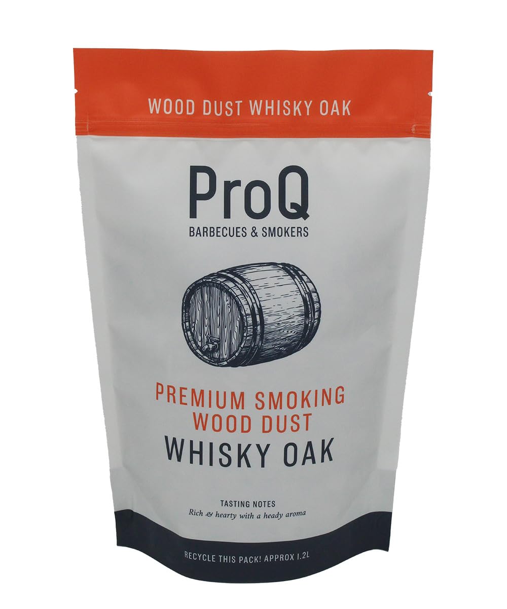 Proq Brown Premium Smoking Wood Dust (5 X 1.2L Pack) - Food Smoker Dust - Cold Smoking Dust - Whisky Oak