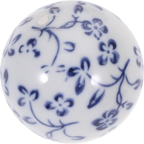 Miniatura 5 de BESPORTBLE 3pcs Porcelain Orbs Decorative Balls Small Ceramic Spheres Blue and White Floating Balls for Bowl Vase Filler Basket Dish Fish Tank Pool