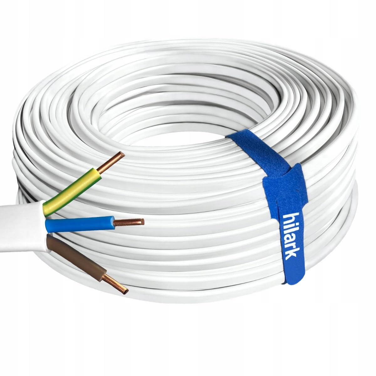 Hilark Cable Tech Câble d'installation plat YDYp 3x1,5 mm² 50m