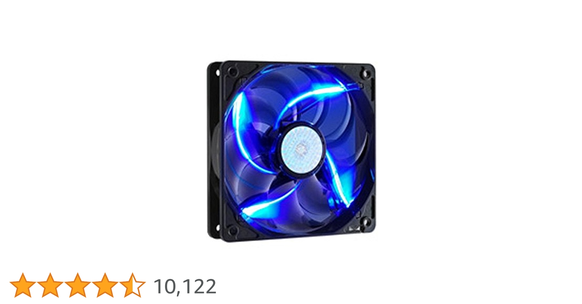 Cooler Master SickleFlow 120 - Sleeve Bearing 120mm Blue LED Silent Fan for Computer Cases, CPU Coolers, and Radiators
