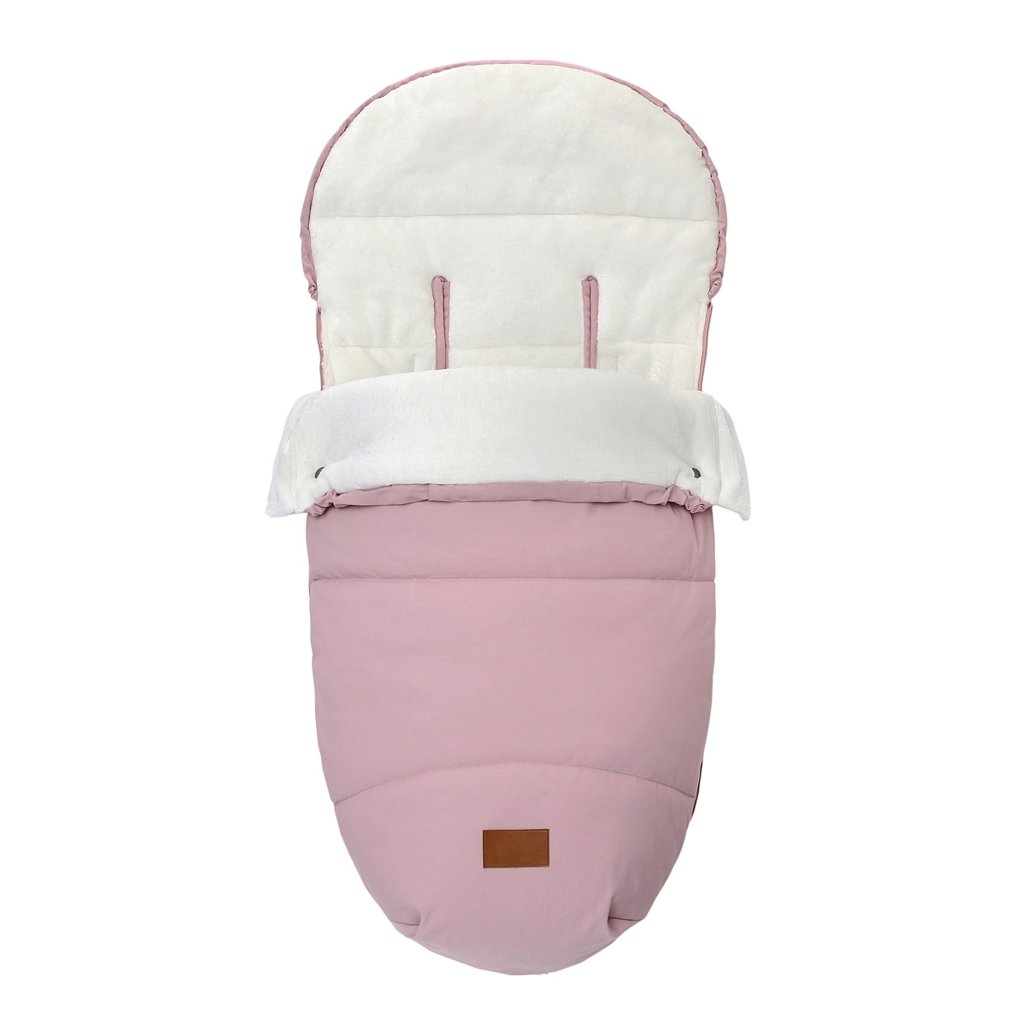 LAT Chancelières Universelle pour Poussettes, Imperméable et Coupe-Vent Chanceliere Poussette Hiver pour Poussette, Landau, Buggy (B, Rose)