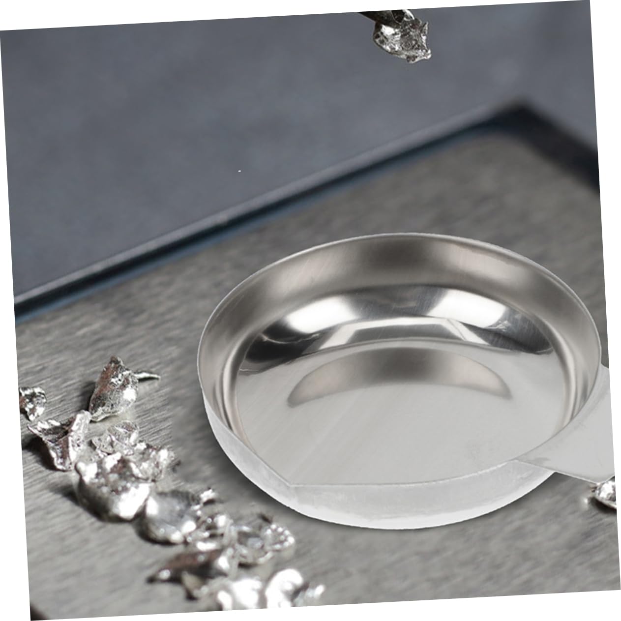 KICHOUSE Electronic Balance Scale Pan Jewelry Scale Tray Stainless Steel Weighing Tray