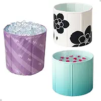 Banheira Dobrável para Adulto 70cm, Portátil, Compacta e Resistente Ideal para Relaxamento em Casa ou Apartamento
