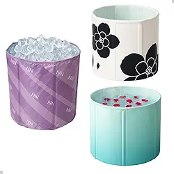 Banheira Dobrável para Adulto 70cm, Portátil, Compacta e Resistente Ideal para Relaxamento em Casa ou Apartamento