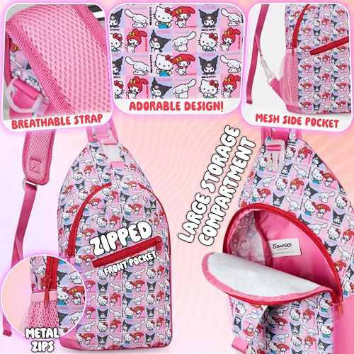 Image of Get Trend Harry Potter Gifts Crossbody Bags for Girls Teens Women | Hello Kitty Cute Kawaii Sling Travel Bag for Phone Money