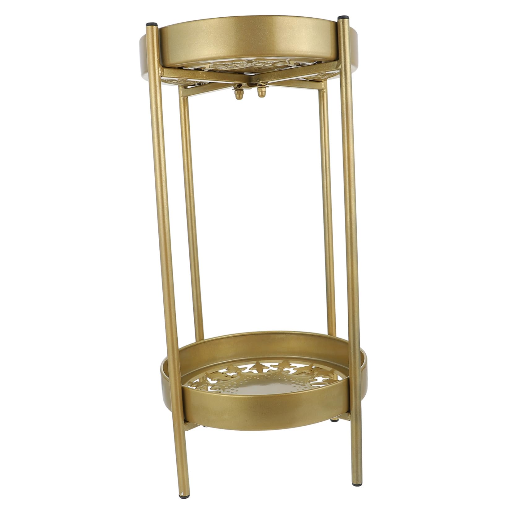 Hemobllo Support Pour Plantes Décoratif à Double Couche Support à Fleurs Sur Pied Pour Pots Simple Et Stable Pour Balcon Ou Jardin