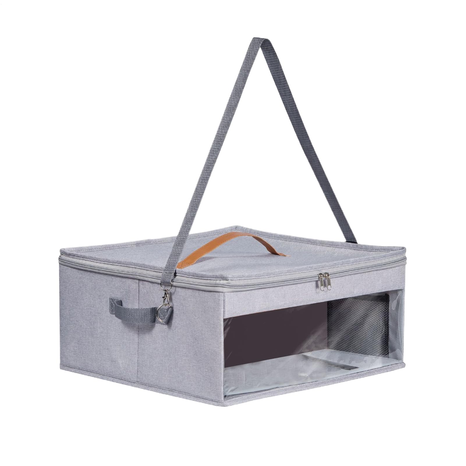 Travel Hat Box | Hat Suitcase for Travel - Large Capacity Headwear Organizer with Zippered Lid and Handles for Men, Women, Family, Friends