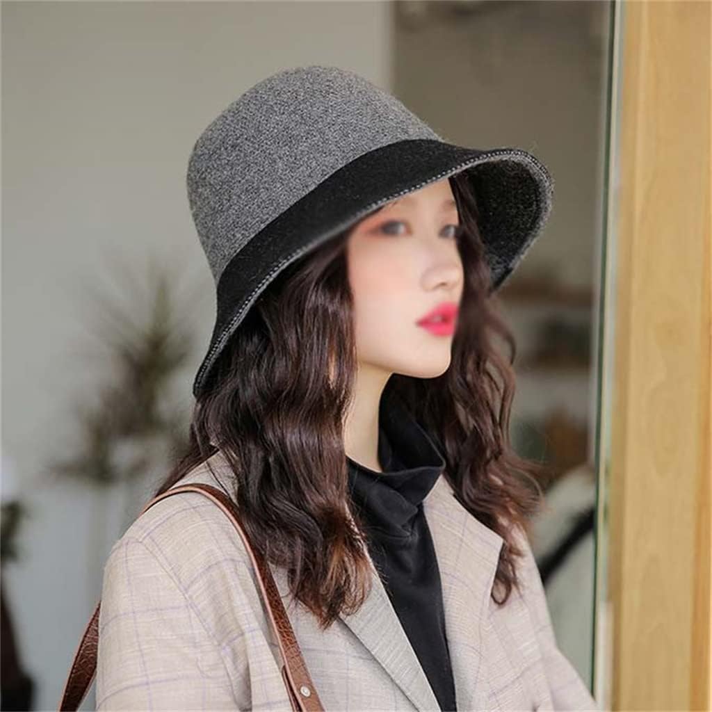 Warm Knitted Hat Ladies Versatile Fisherman Dating Colorblock