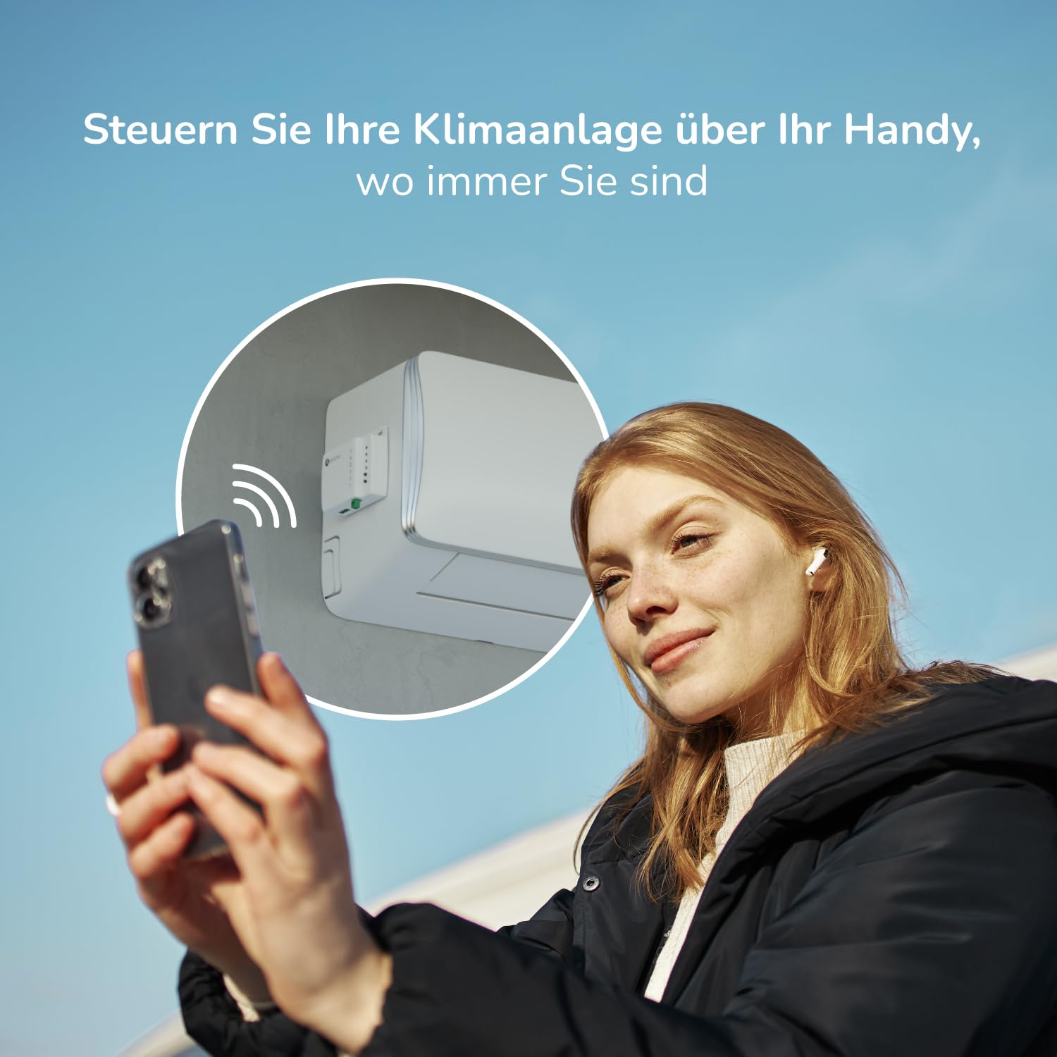 AIRZONE – Aidoo WLAN-Steuerung für Klimaanlagen - Kompatibel mit MIDEA/KAYSUN V5 AZAI6WSCMD1 - Fernsteuerung und Programmierung per App - Kompatibel mit Google Home y Alexa