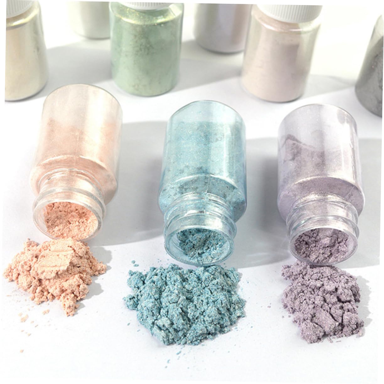 27-teiliges Set Mit Natürlichen Pigmentpulvern Für Kunsthandwerk Make-up Nagelkunst Lidschatten Lippenstift Sicher Für Die Haut