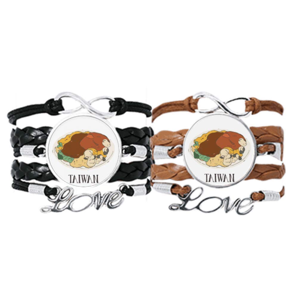 Pulsera pareja de cuerdas de cuero Oyster Taiwan hecha a mano 6