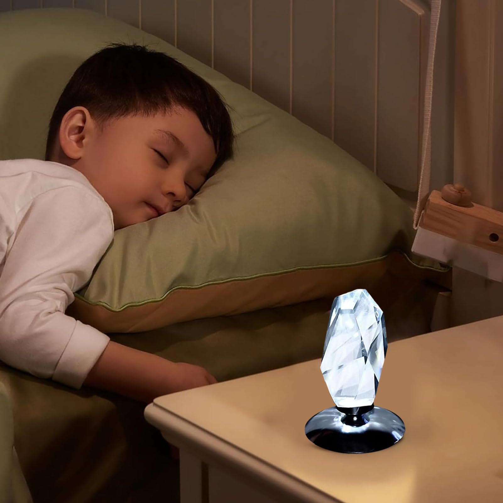 Mała lampa kryształowa, mała lampa kryształowa atmosfera Lampka nocna | Fantazyjna Lampa LED do salonu sypialnia jadalnia strona główna bar imprezy stolik nocny