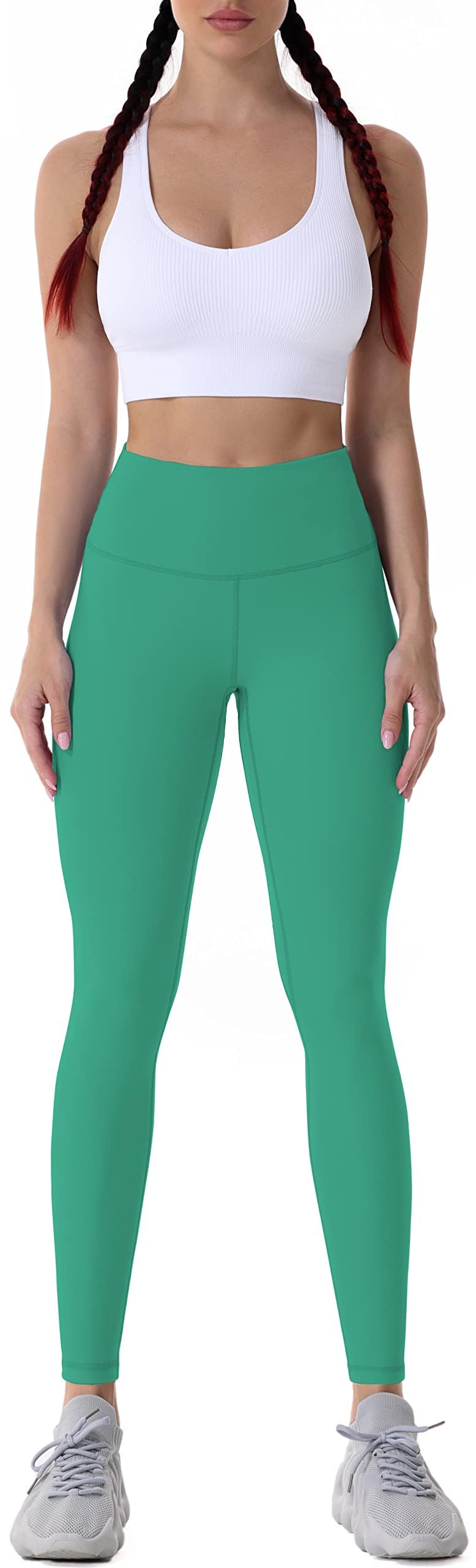 Sunzel Leggings da allenamento da donna contenitivi a vita alta