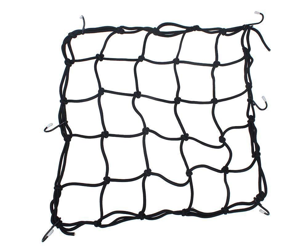SaPeal Motorcycle Cargo nets, Bike net, Heavy-Duty 15 Cargo Net for Motorcycles,Trailer, SUV, Motorcycle, ATV, Roof, Black