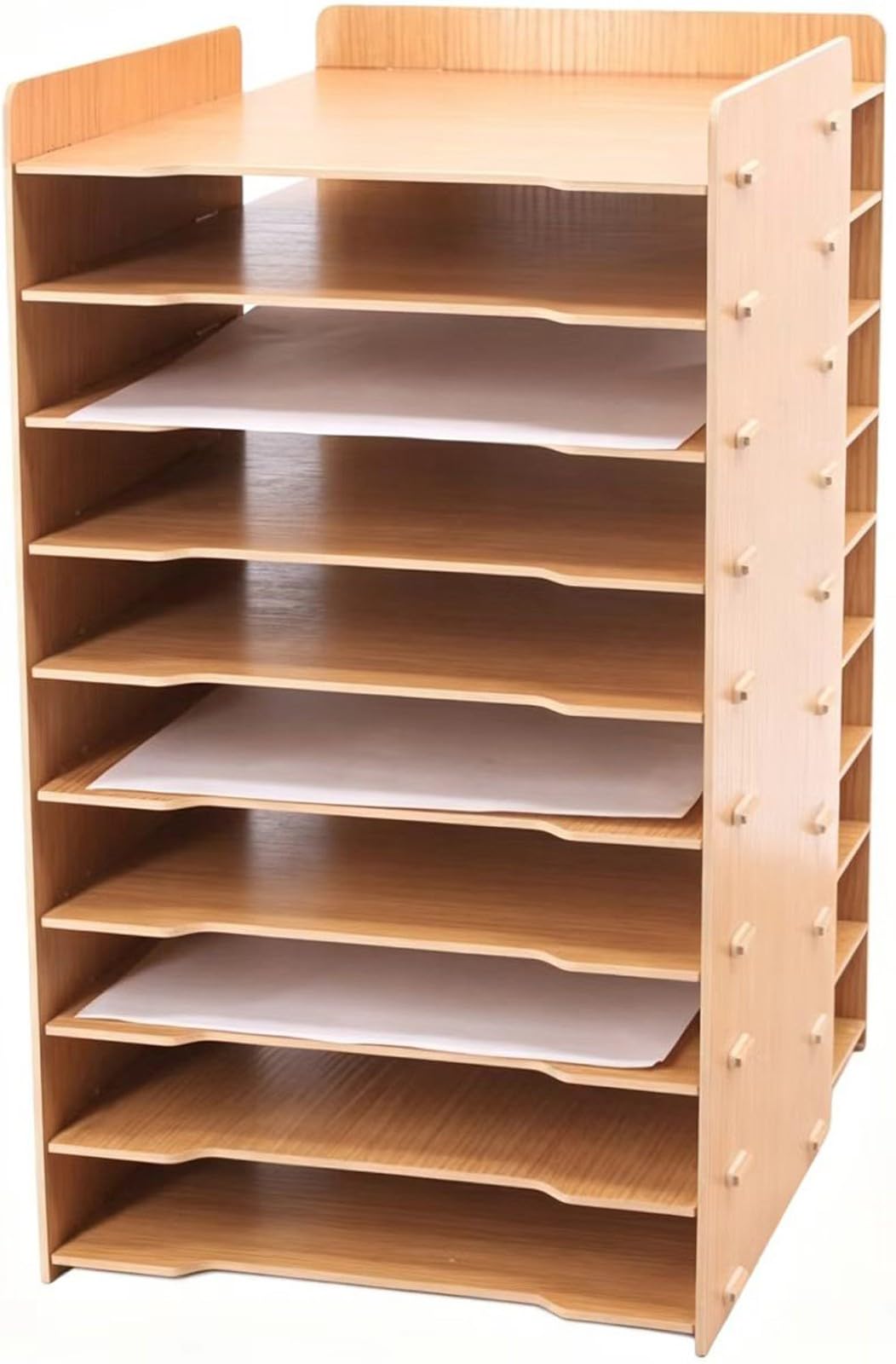Organizador de Bandejas para Cartas, Organizador Escritorio para Oficina, Archivador Documentos A4, Bandejas para Archivar Papel para Oficina (3-15 Niveles)(10-B)
