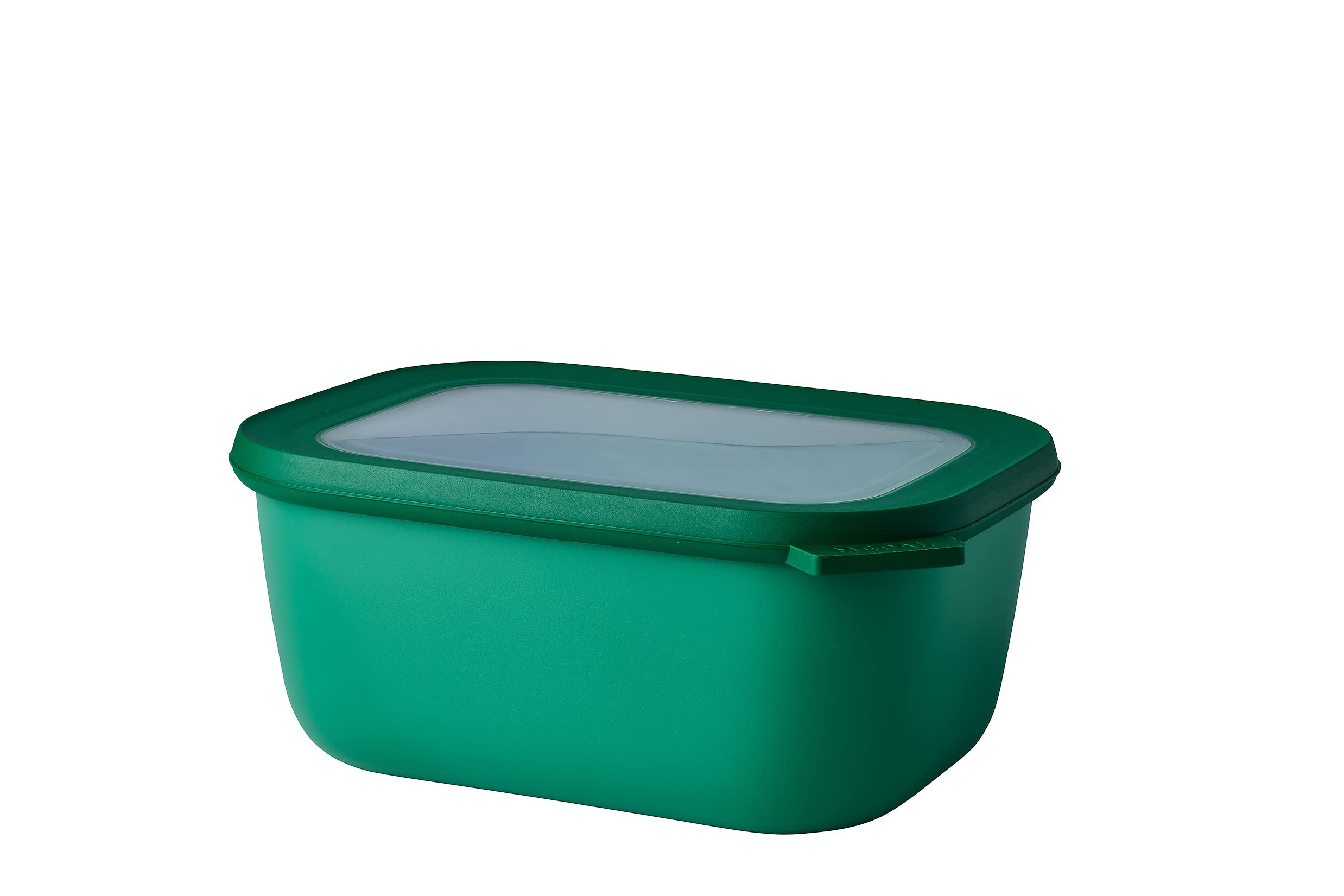 Mepal - Multi Bowl Cirqula Rectangular - Kapaklı Saklama Kabı - Buzdolabı için hava geçirmez saklama kutusu ve mikrodalga fırın kabı olarak uygundur - 1500 ml - Canlı Yeşil