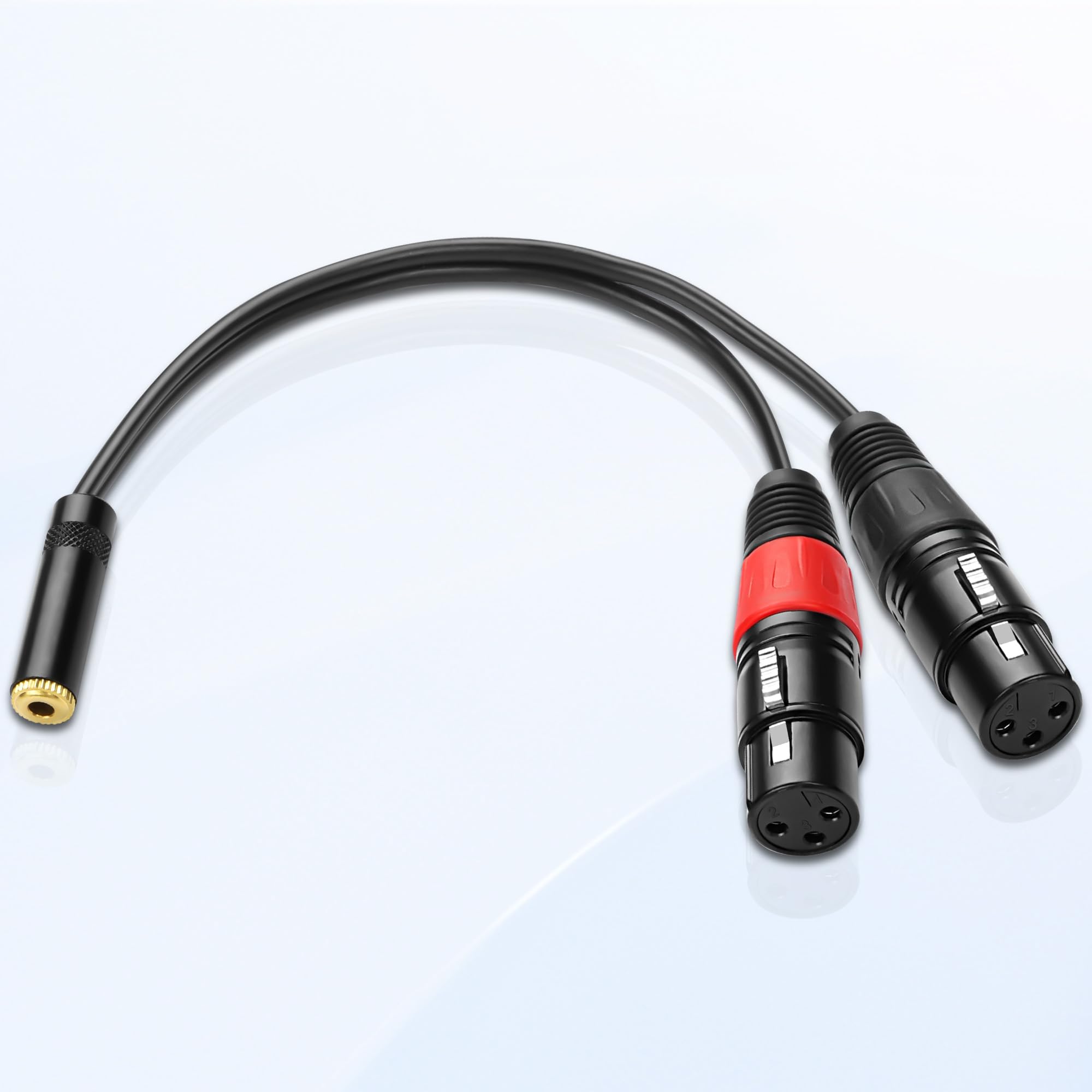 Cavo Audio TRS 3,5 Mm Femmina Filettato – XMSJSIY, Da 1/8" A 3,5 Mm, Per Montaggio A Pannello, 50 Cm - 2