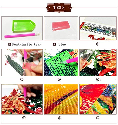 Carsilers 5D DIY Öl Retro Auto Diamant Malerei Oldtimer Diamant Stickerei Cartoon Dekoration Strass Kreuzstich Mosaik… – Bild 8