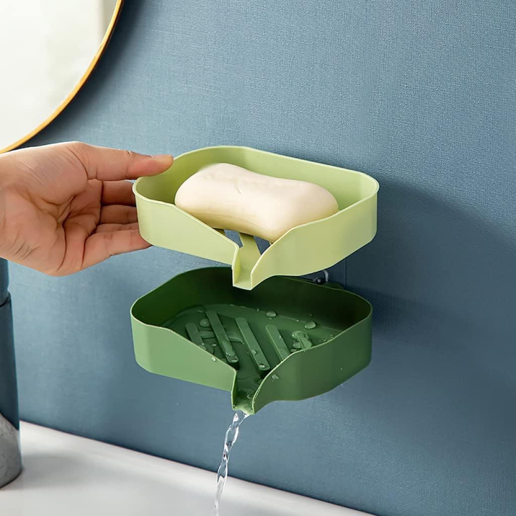 jabonera, Jabonera de Doble Capa for desagüe baño, con Soporte for jabón(B)