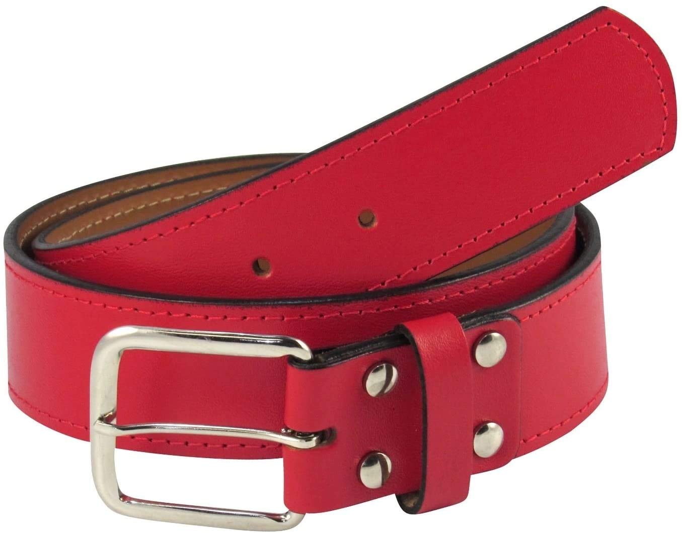 Premium Leather Belt Baseball/Softball Umpires, Football/Basketball Referees, All Coaches (5 Colors, Sizes 30-44)