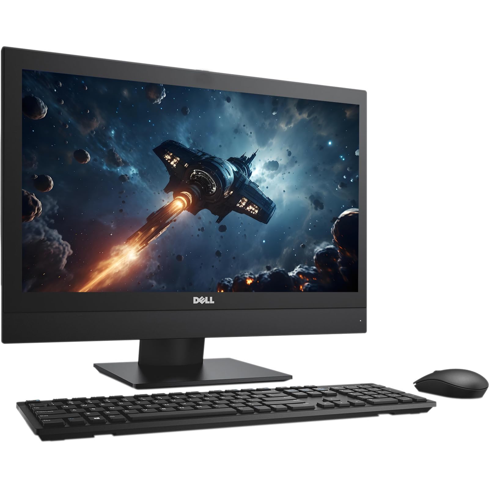 Dell OptiPlex 5250 All-in-One Desktop con schermo da 21,5 pollici, Intel Core i3-7100, 8 GB di RAM, SSD 256 GB, tastiera QWERTY americana, WiFi, Bluetooth, Windows 11 Pro (ricondizionato)