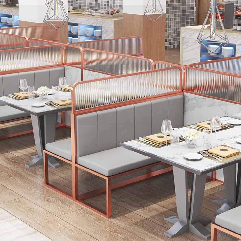 Cloison de séparation basse en métal doré pour salle à manger 40 x 100 cm / 15.74x39.37in – Cloison élégante pour une meilleure intimité et une meilleure gestion de l'espace