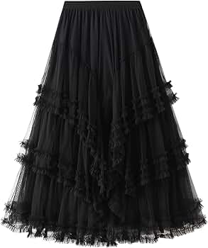 スカート foufou tulle lace black tiered skirt foufou tulle lace black tiered skirt - メルカリ