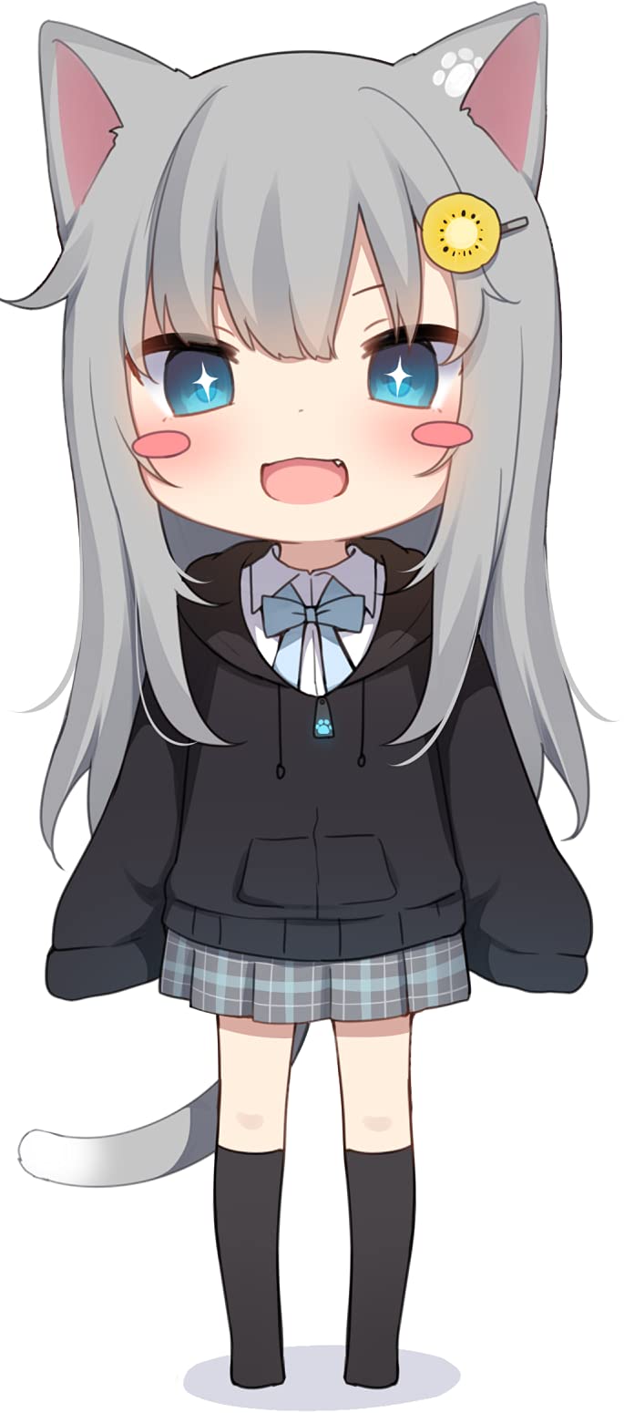 Amazon.co.jp: EARLFAMILY 13cm 猫耳娘ステッカー アニメシール