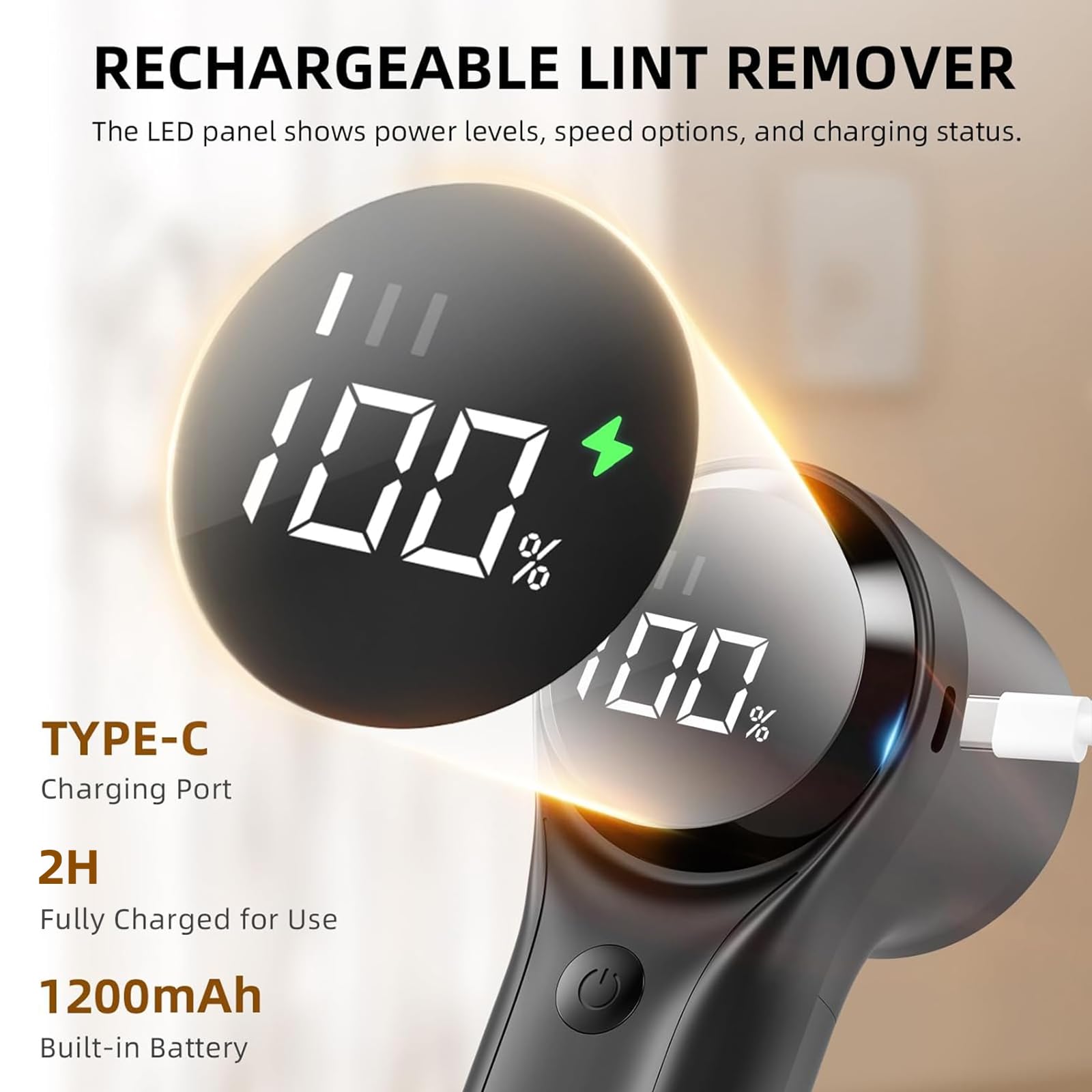 Levapelucchi Elettrico BZGG - 6 Lame, 3 Velocità, Display LCD, Ricaricabile USB-C - Foto 13