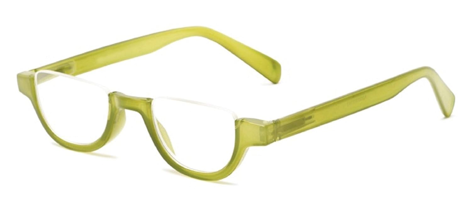 The Shay Colorful Semi-Rimless Half Reader Reading Glasses, 2.25 Green The Shay Colorful Semi-Rimless Half Reader Reading Glasses, 2.25 Green