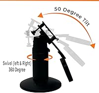 Vista 3 de Punto de venta Soporte giratorio para Ingenico Lane 3000, 3600, 5000, 7000, 8000, Axium RX5000, Axium RX7000, Axium RX9000 y Escritorio 1500 pinpad