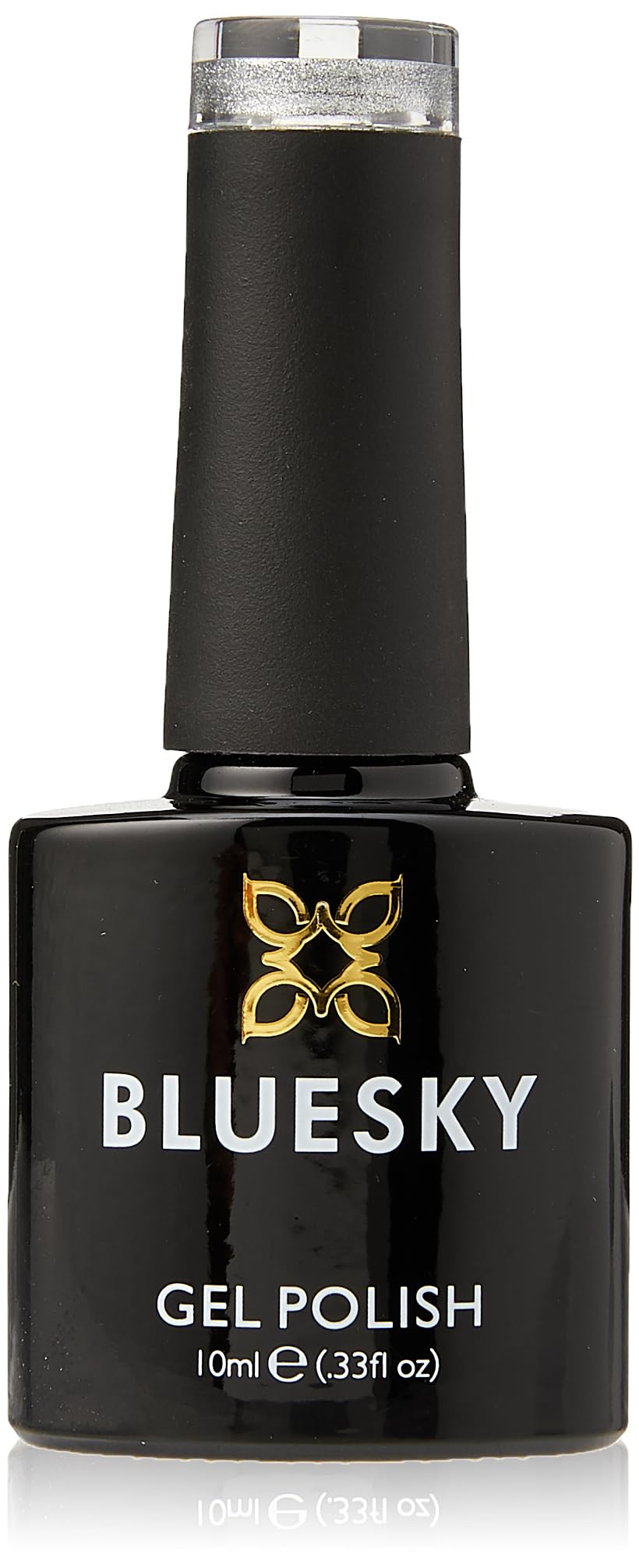 Bluesky Gel Polish, Silver Glitter, A18, 10 ml, Gel Soluble Nail Polish, Silver, Glitter, Shimmer (Curing Under UV/LED Lamp Required) Pack (x)