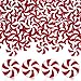 25 mm Christmas Candy Cane Peppermint Ornaments for Christmas Tree Fake Candy Candy Decorations Candy Decor Candy Christmas Ornaments Candy Cane Craft for DIY Crafts (Red White, 100 Pcs)