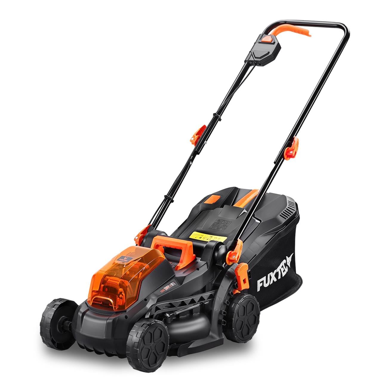 Zestaw ogrodowy FUXTEC: podkaszarka 20 V + kosiarka 33 cm 40 V (2×20 V), 3× akumulator 2 Ah, podwójna ladowarka, szer. ciecia 25 cm, regulacja wysokosci (184 znaków)