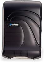 Vista 9 de San Jamar Dispensador de toallas de papel de plástico Ultrafold para baño, color negro
