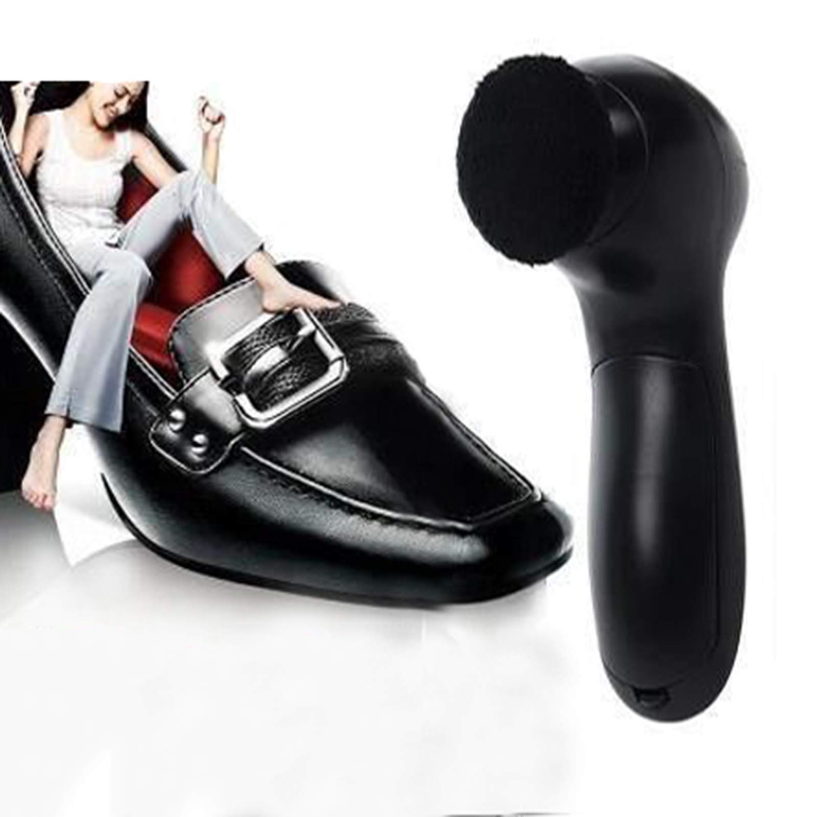 JFGCTYHXY Shoe polisher, Shoe Polisher,Handheld Leather Shoes Home Care Device, Kit for Bags Car Seat Sofa