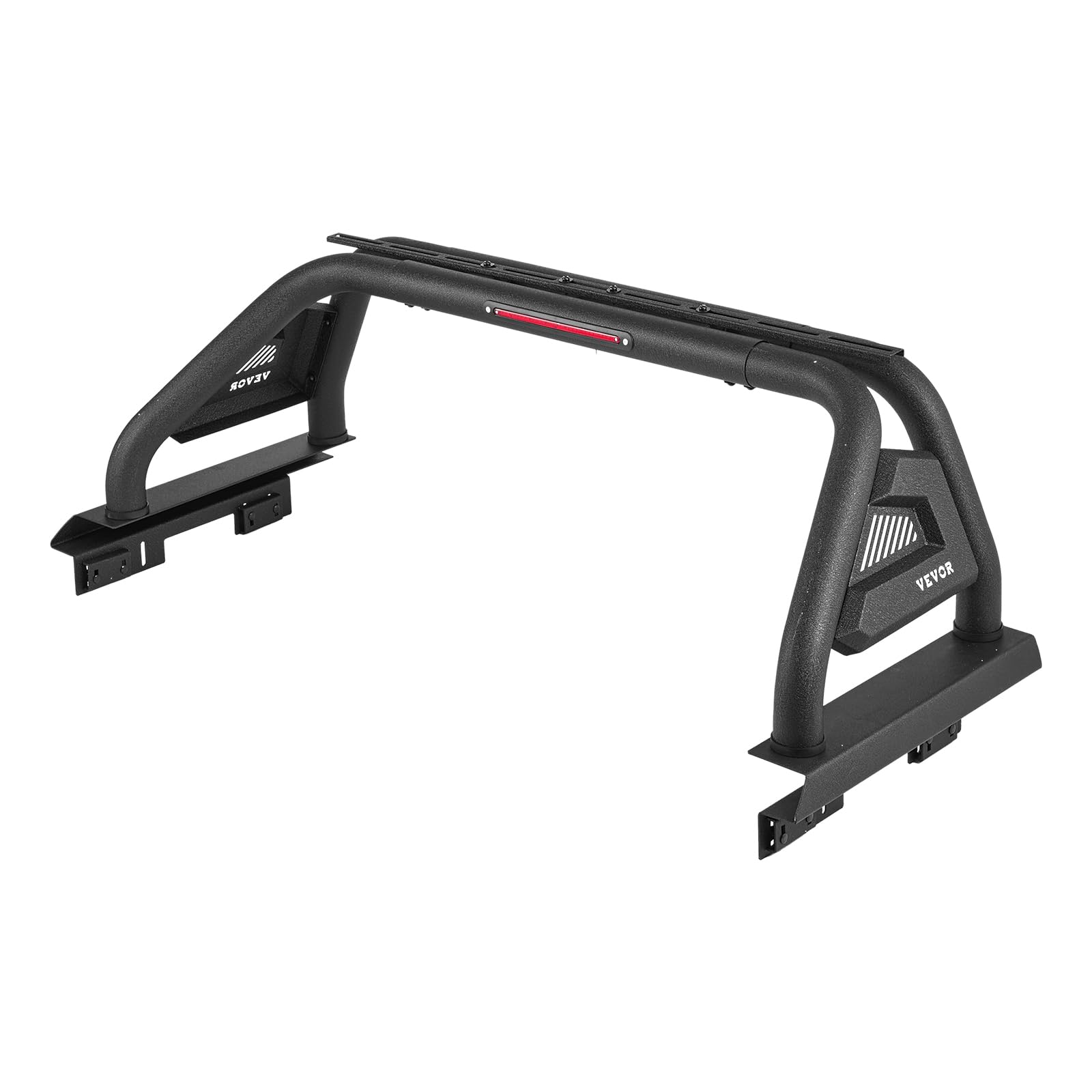 VEVOR Barra di Supporto in Acciaio al Carbonio per Cassone di Camion, Universale Regolabile 1372 a 1524 mm, Barra Sportiva con 6 Luci a LED per Camion di Medie Dimensioni, Senza Portapacchi