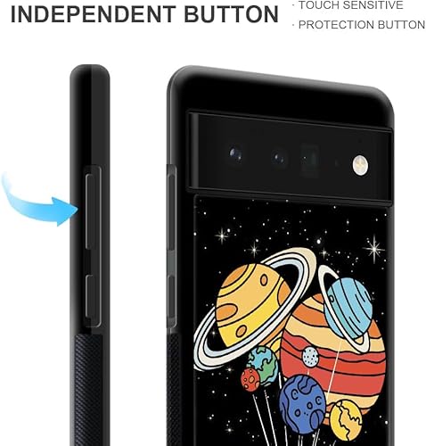 Miniatura 2 de Funda compatible con Google Pixel 6 Pro, sistema solar de globo alienígena, diseño de patrón increíble, a prueba de golpes, antiarañazos, carcasa