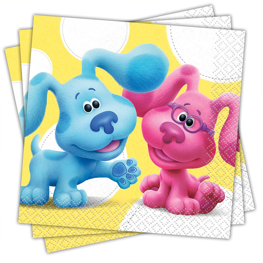 Unique Blue's Clues Beverage Pack of 16 Napkins, 5