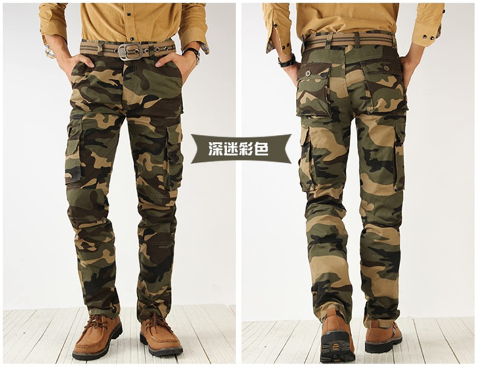 Pantalon Cargo Camouflage Homme - Léger, Confortable, Pour Travail Extérieur Ou Loisirs