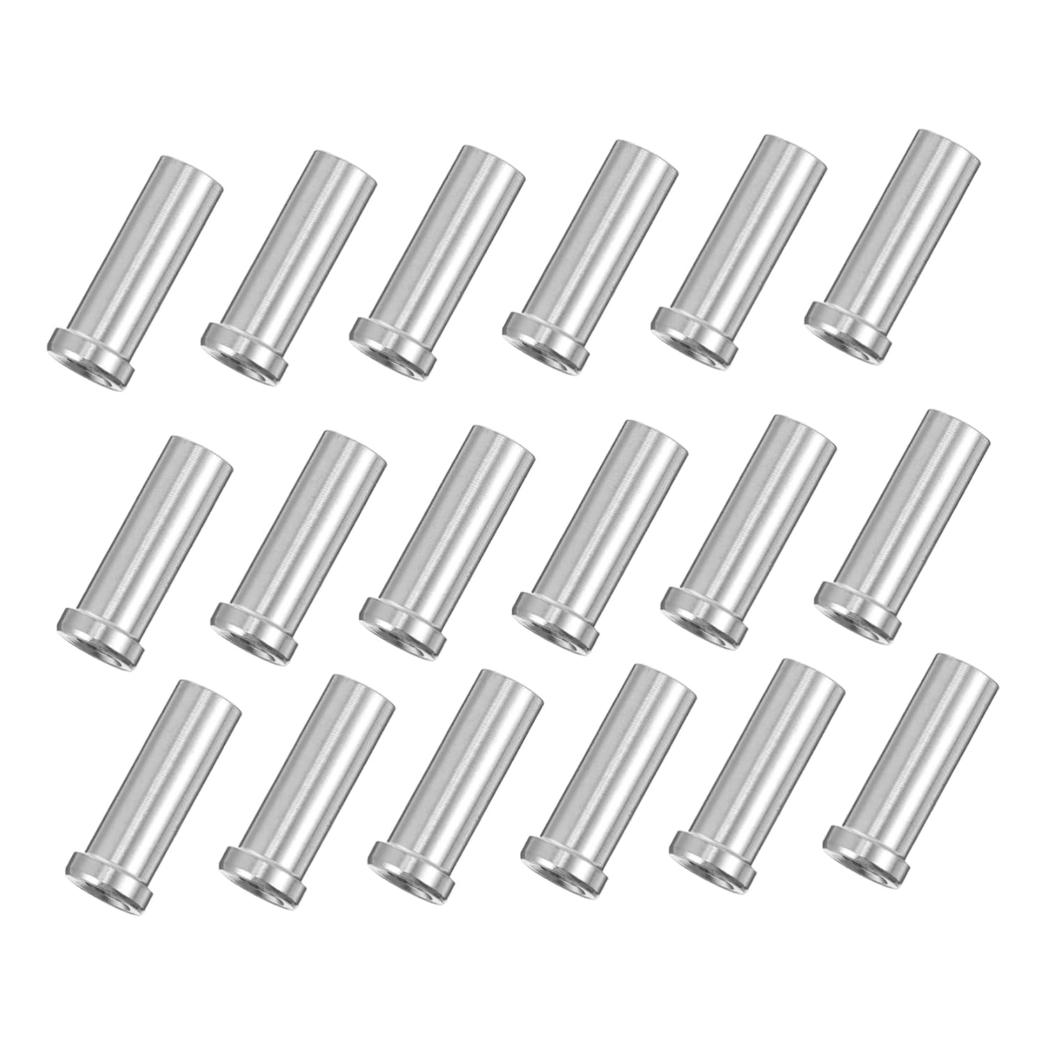 50pcs Stainless Steel Protective Sleeves for Wire Rope Cable Railing Tension Maintenance Durable Deck Cable Railing Tool Outdoor Use