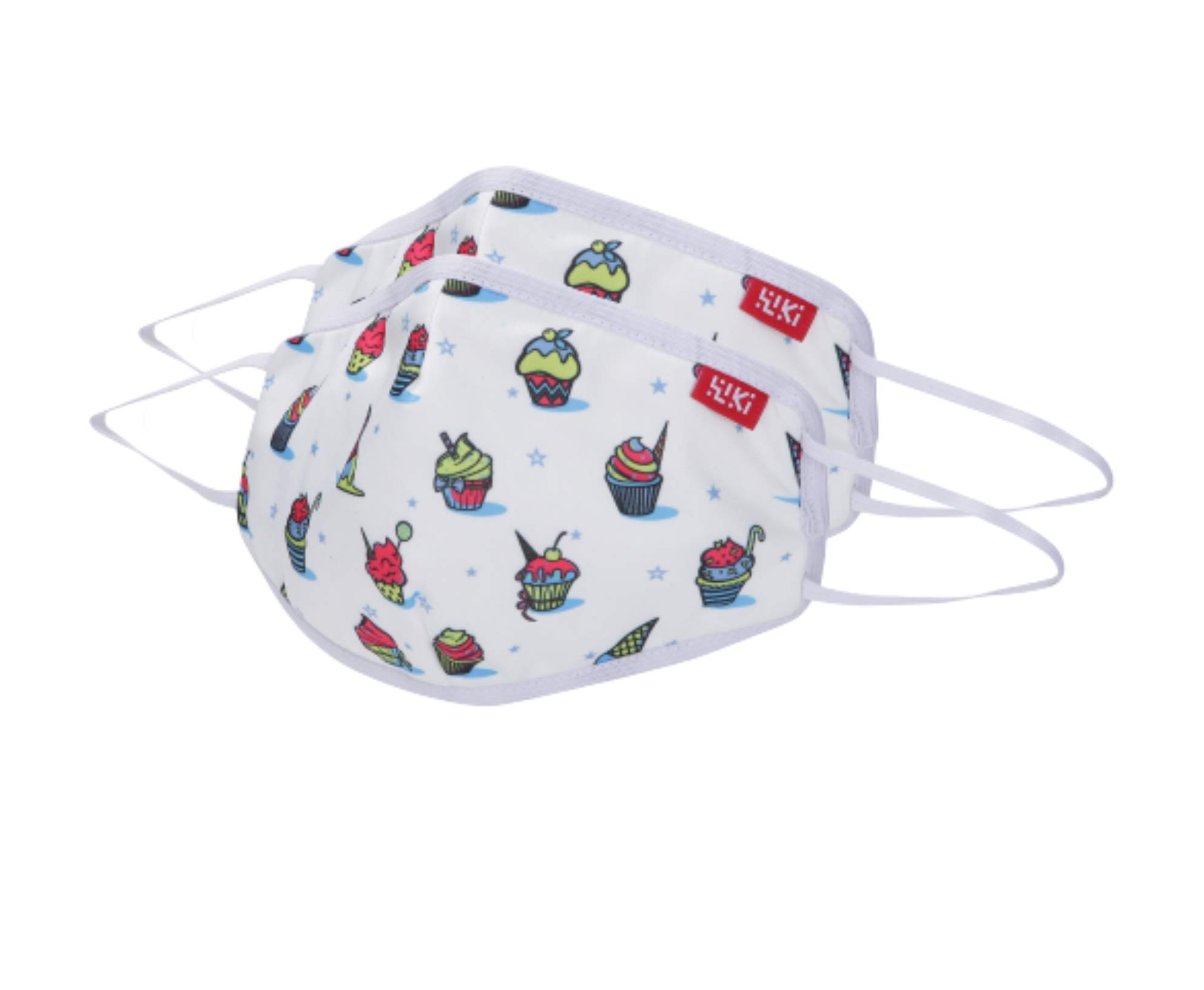 Wiki Champs Mask for Adults (Cupcake, White, Medium Size, Pack of 2)-image-23