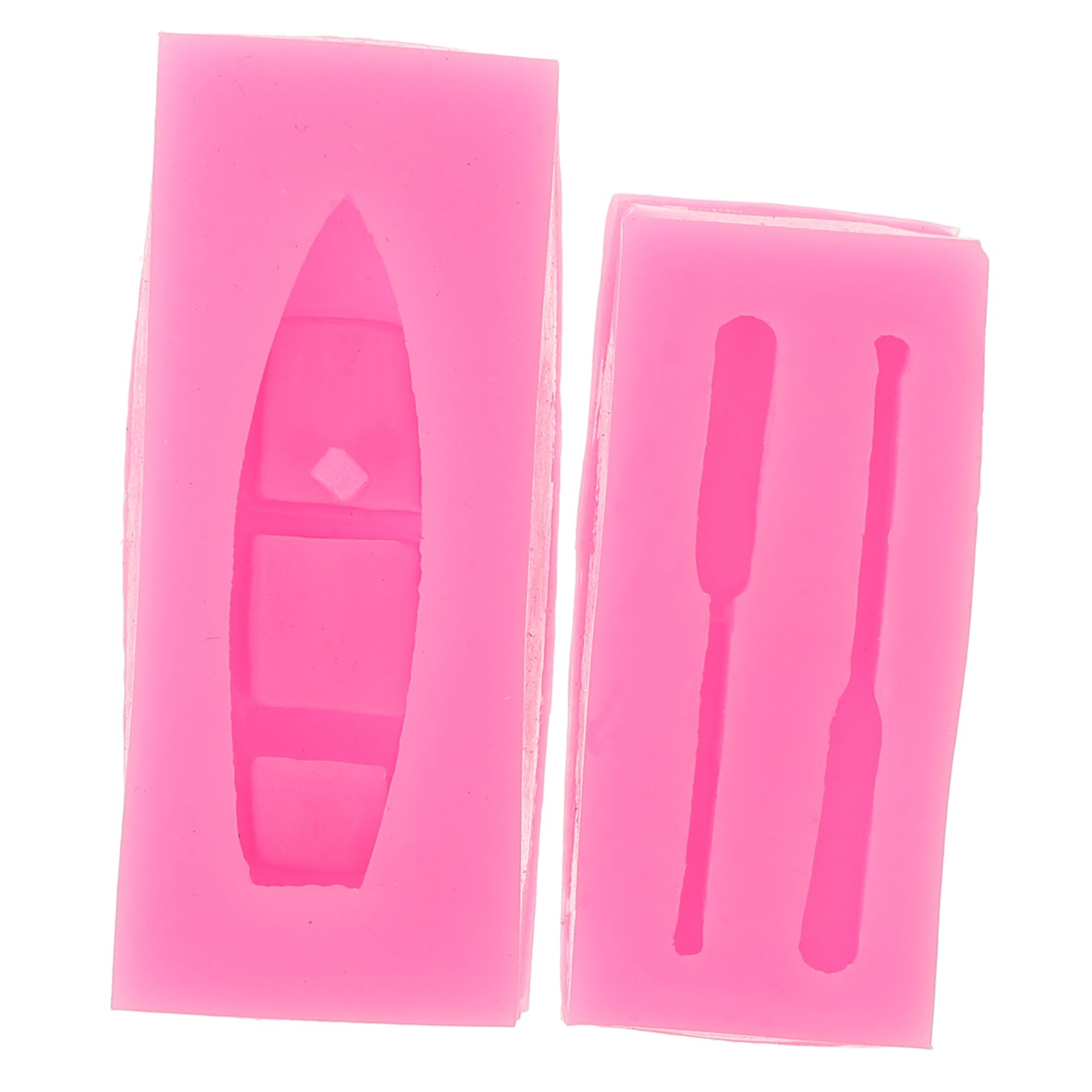 Housoutil 5 Juegos Molde De Paleta Moldes De Pasta De Goma Molde De Chocolate Barco Bote Conformado Moho para Y Plastilina Molde De Chocolate De Salón Molde De Pastelería Gel De Sílice Rosa