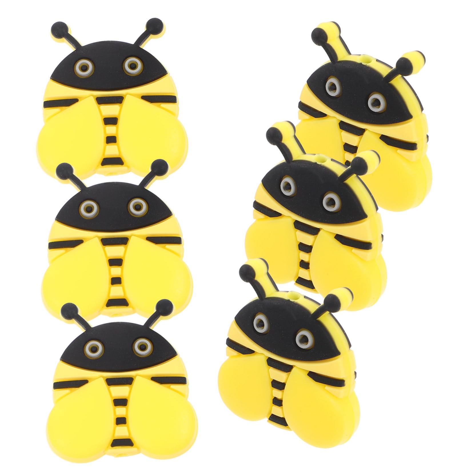 ERINGOGO 6pcs Knitting Needle Stoppers Silicone Protectors for Knitting Soft Safe Craft Tools