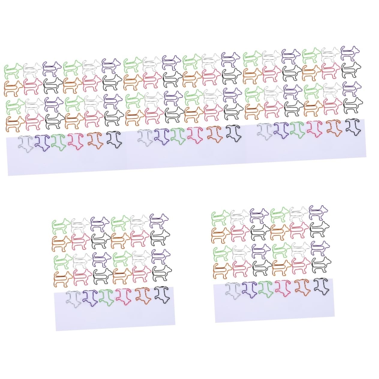 NUOBESTY 5 Set Di Graffette Decorative A Forma Di Animale Design Elegante Per Ufficio E Scuola 60 Pezzi * 5