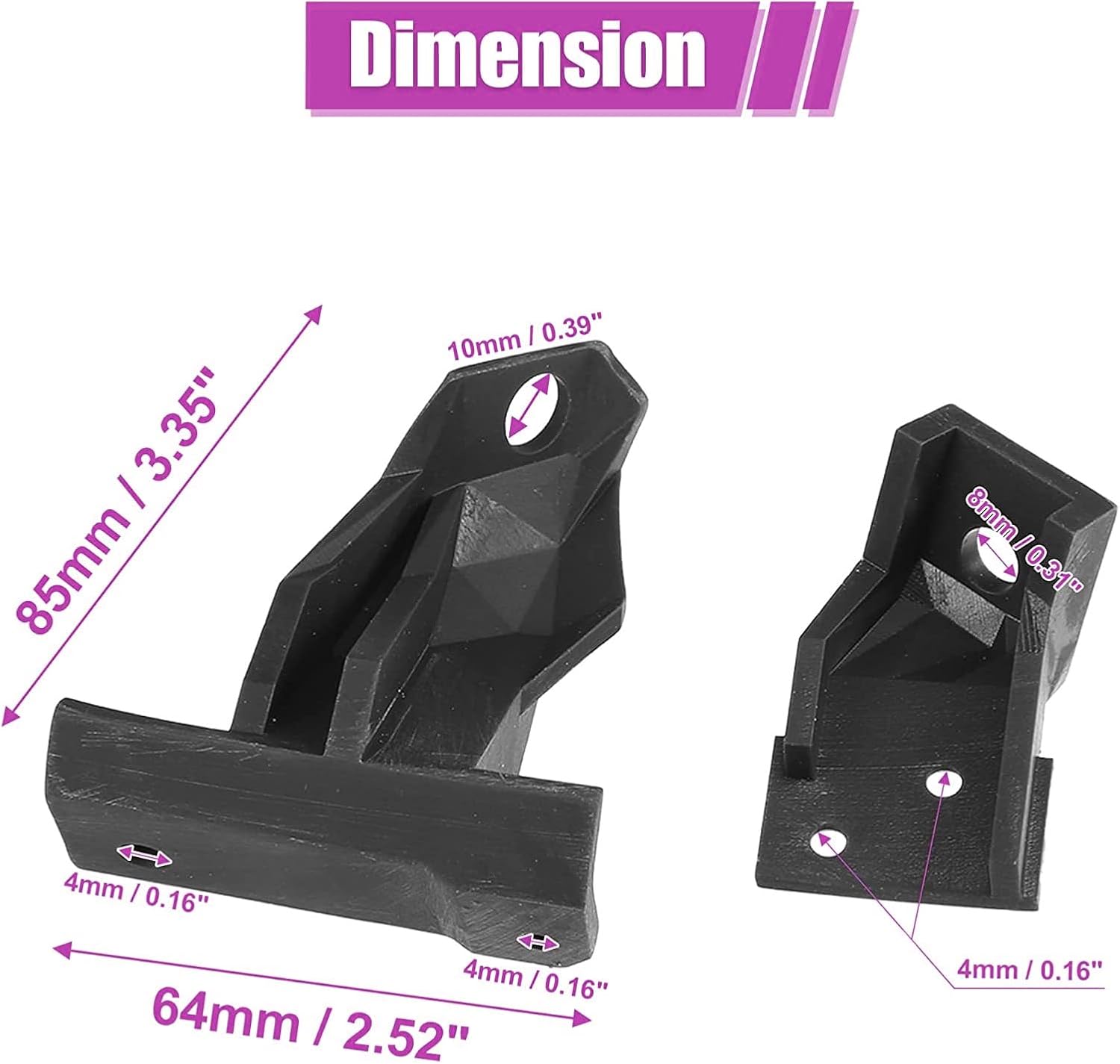 2 Pack Door Panel Bracket Left Driver Side and Right Passenger Side For 2002-2009 GMC Envoy Ascender 2003-2008 Saab 9-7x 2005-2009