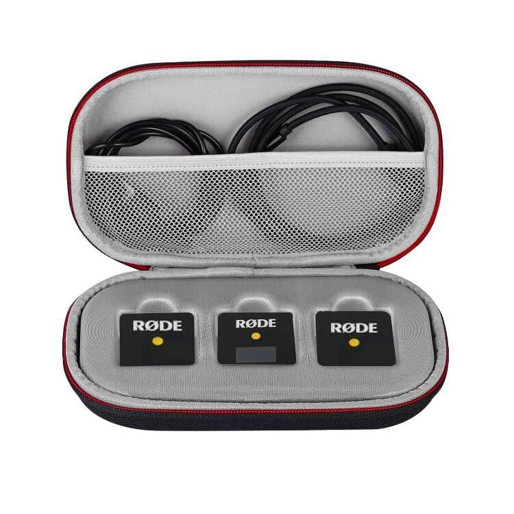 Glamgen Hard Travel case for RODE Wireless GO, Rode Wireless GO II 2 Microphone (Case only)