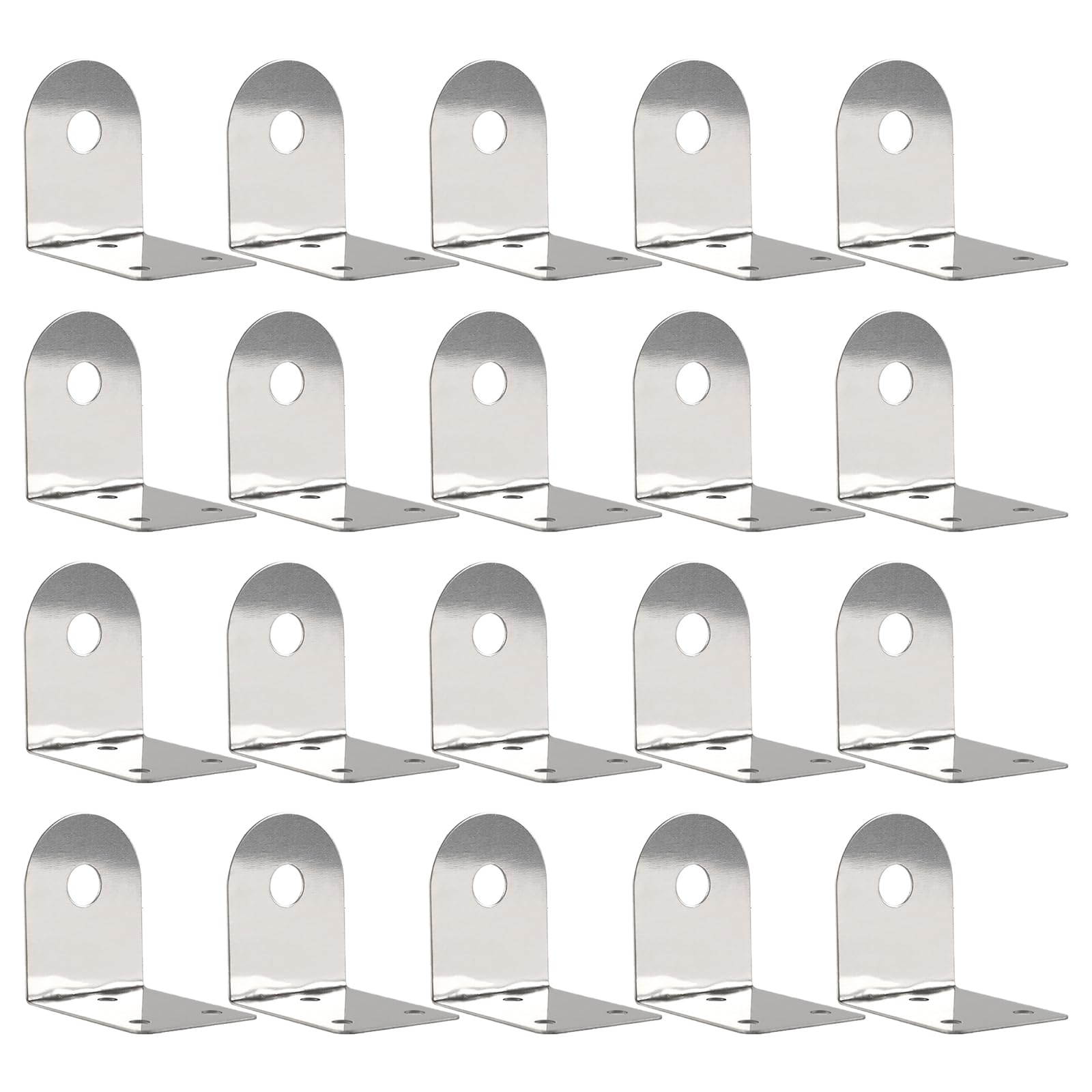 20Pcs Stainless Steel Faucet Hanger Wall Mounting Bracket Hanging Plate Bathroom Water Faucet Bracket Hanging Plate